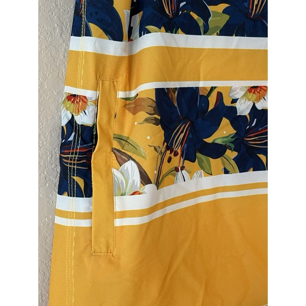 Men's 2XL NWT Nashville Predators FOCO‎ Floral Stripe Board Shorts